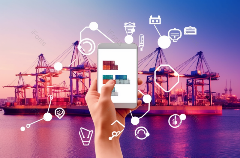 红色集装箱货船物流运输图片,高清,摄影图,摄影图片,图片大全,摄影图免费下载